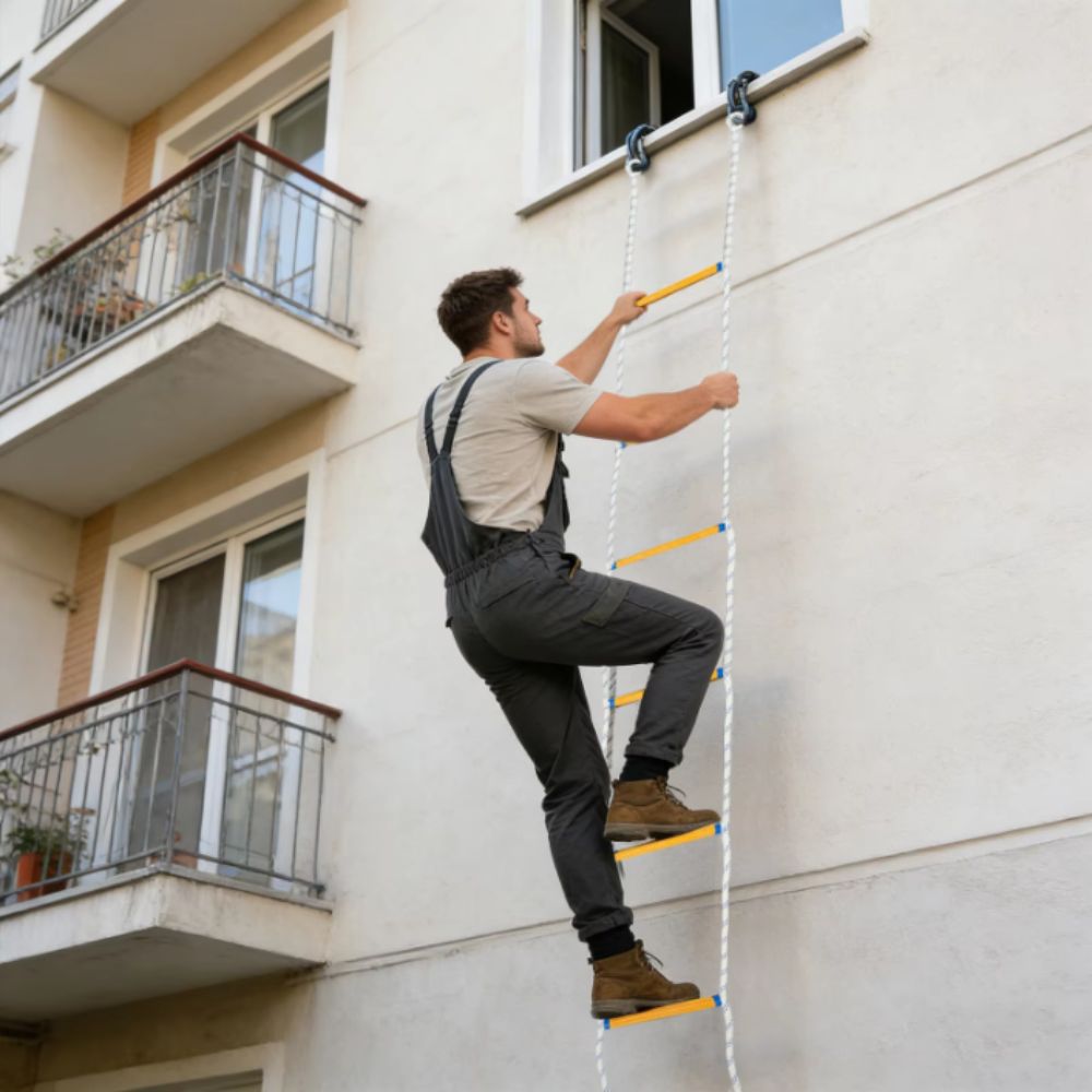Insulated Rope Ladder Grippy S - đánh giá và giá Fire Escape Ladder