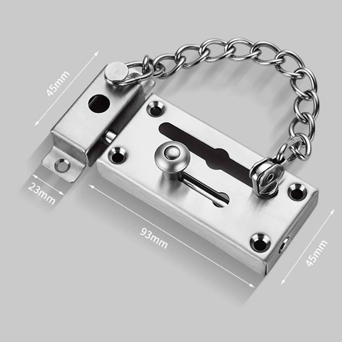 New Thickened Stainless Steel  - đánh giá và giá Security Chain Door